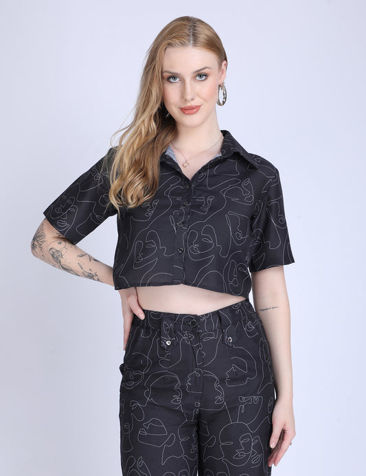 Black Short Shirts for Women