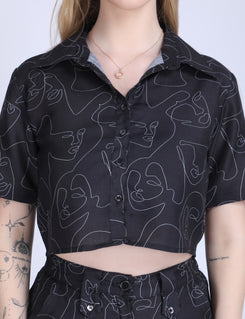 Black Short Shirts for Women