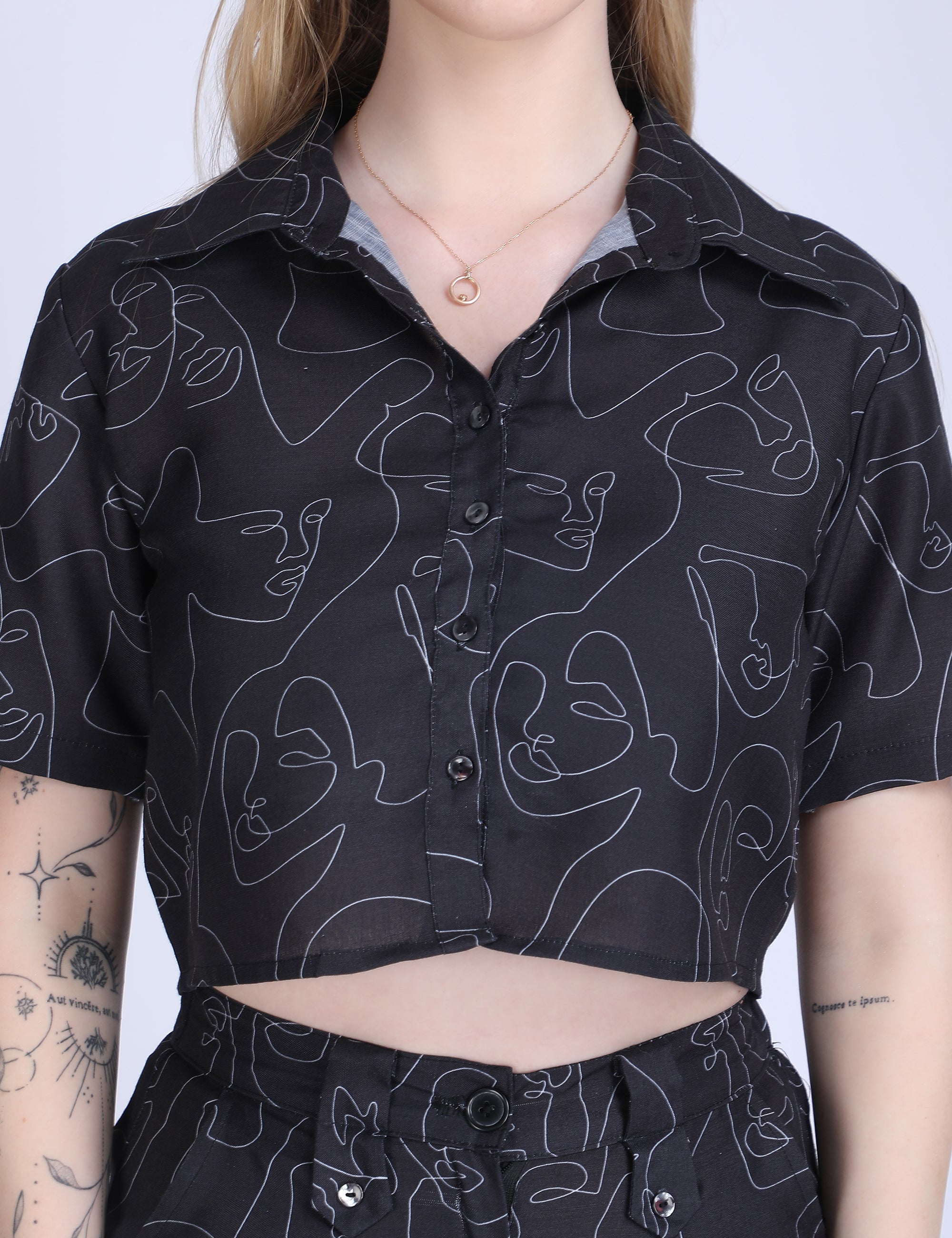 Black Short Shirts for Women